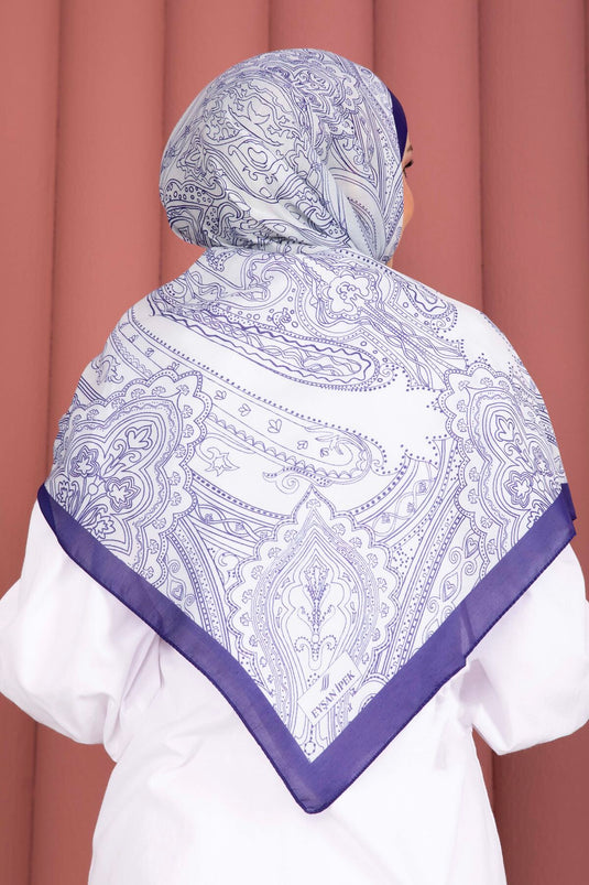 Otantik Motif Şal Serisi Saks