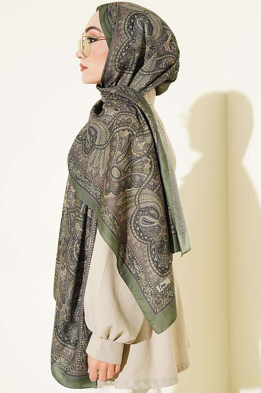 Pañuelo Con Diseño Vintage Verde