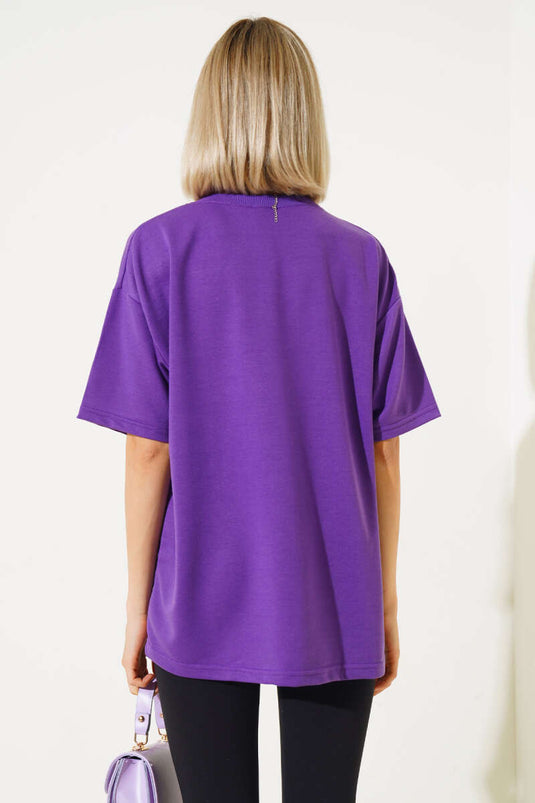 Oversize Basic T-shirt Mor