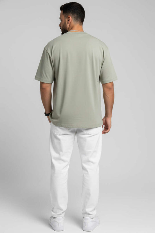 T-shirt oversize pour homme, couleur menthe