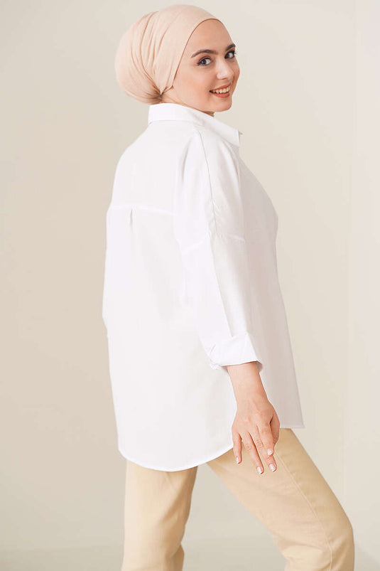 Chemise oversize blanche