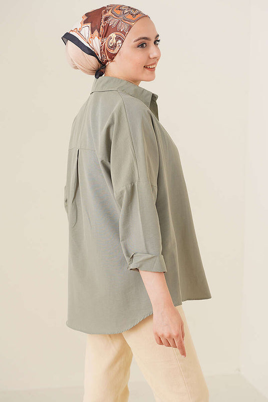 Oversized Shirt Khaki
