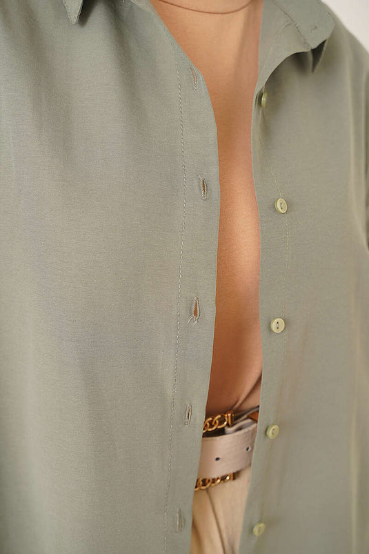 Oversized Shirt Khaki