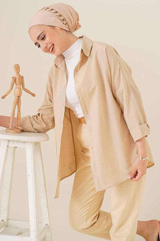 Oversized Shirt Papaya