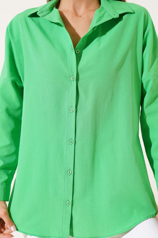 Oversize Fit Basic Shirt Benetton