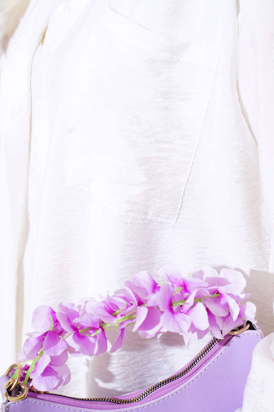 Oversize Single Pocket Shirt Ecru