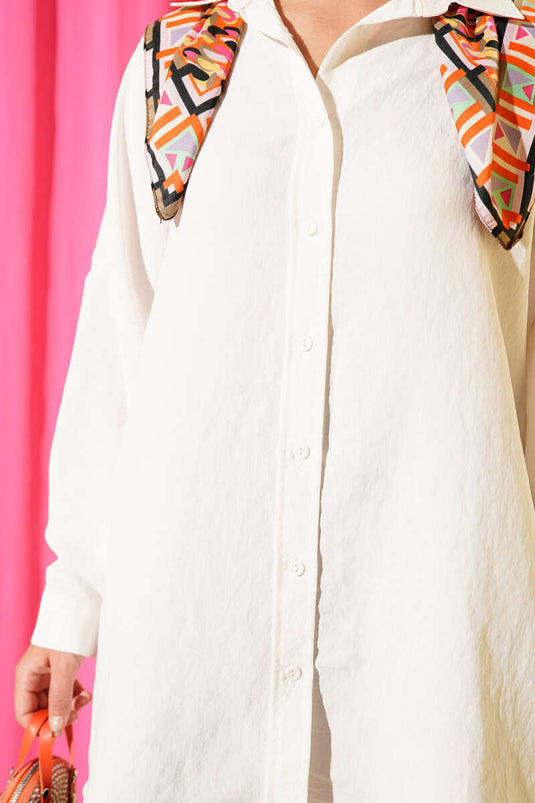 Oversize Tencel Shirt Ecru