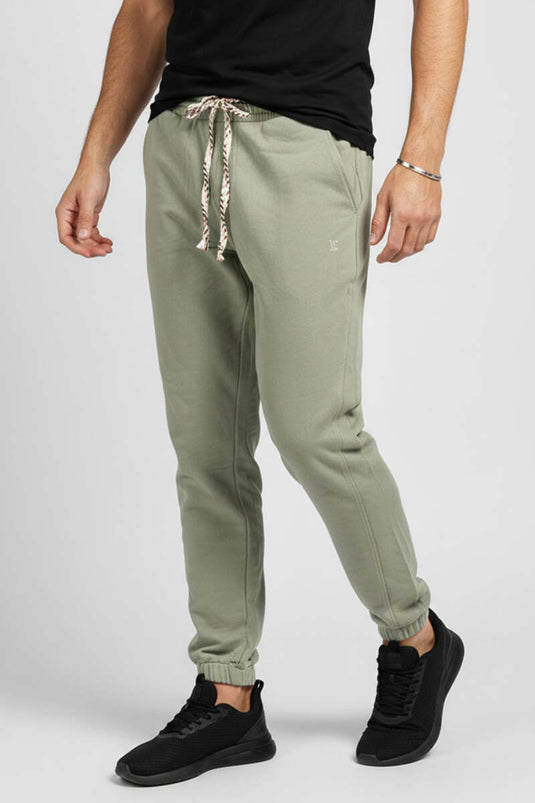 Paça Lastikli Erkek Eşofman Alt Haki