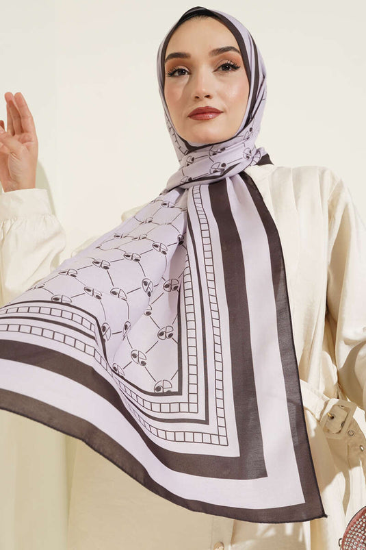 Pacman Desen Soft Şal Pudra