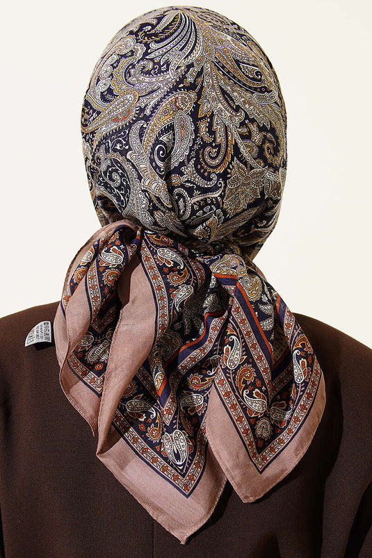 Sciarpa Elegance Paisley Beige Sabbia