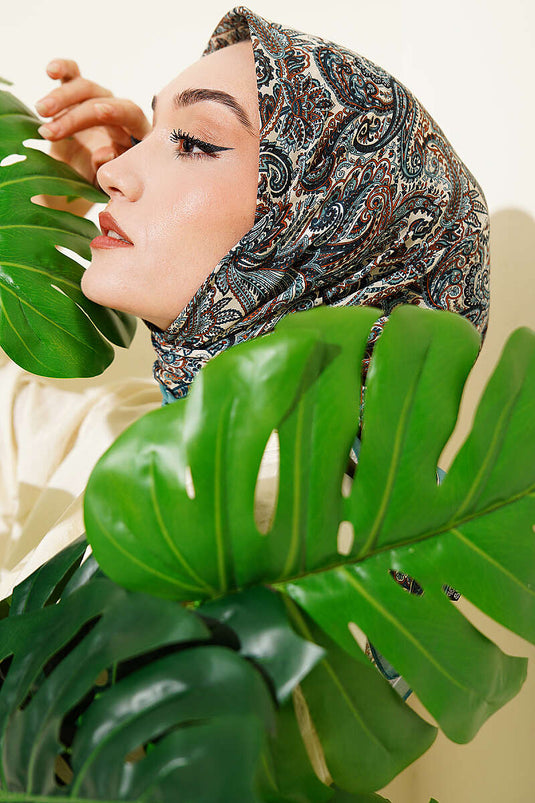 Foulard Elegance Paisley Desen Menta