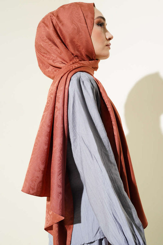 Carreau de châle jacquard à motif cachemire