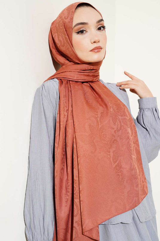 Carreau de châle jacquard à motif cachemire