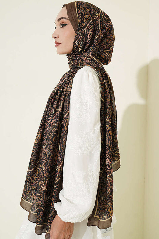 Bufanda Paisley Kraş En Modal Verde Camuflaje