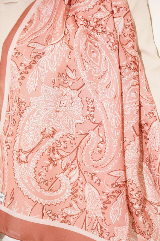 Paisley Motifli Soft Şal Camel