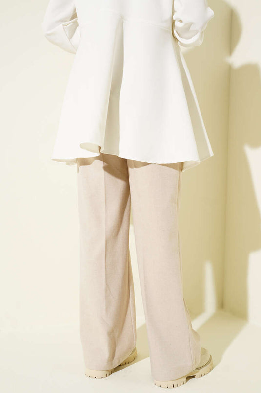 Palazzo Kaşe Pantolon Bej