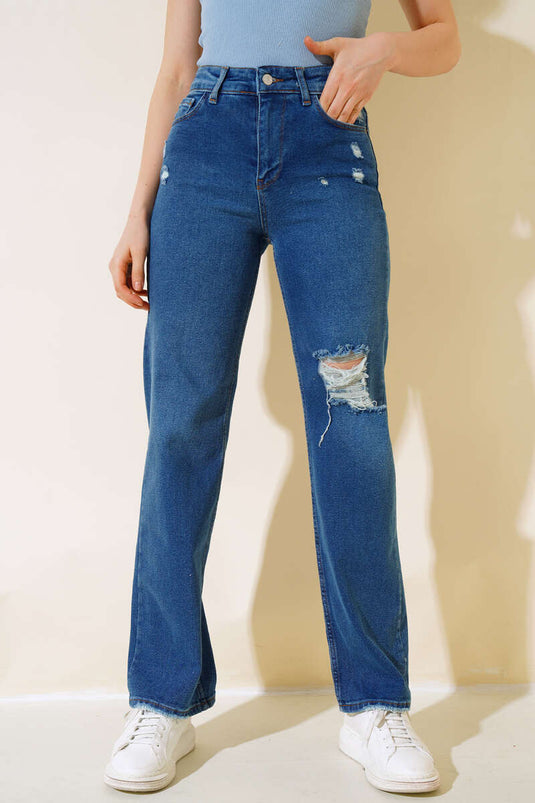 Lazerli Palazzo Blue Pants