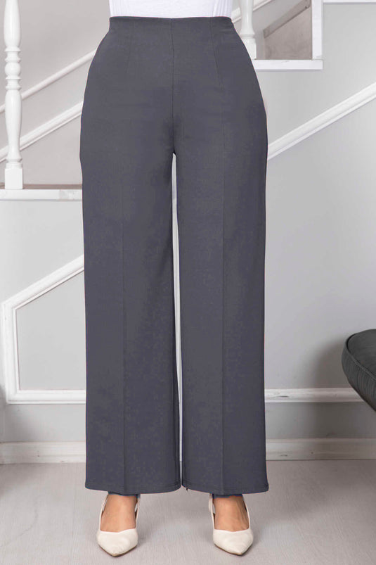 Palazzo Hijab Hose Grau