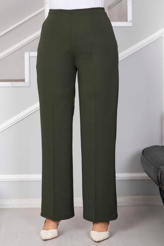 Palazzo-Hijab-Hose Khaki