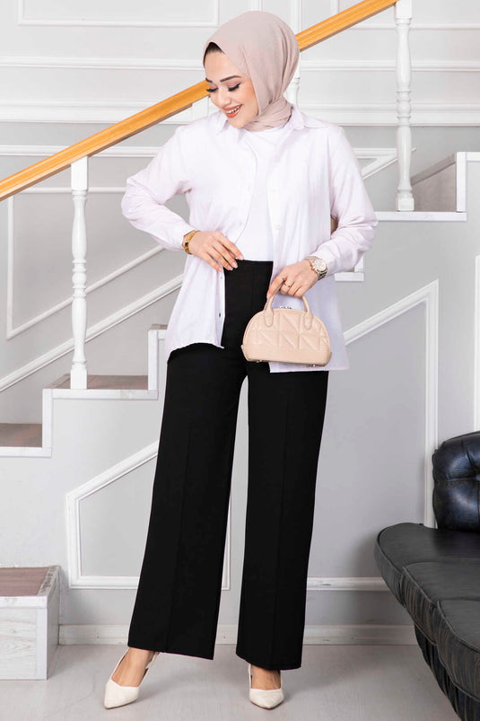 بنطلون بالازو حجاب أسود