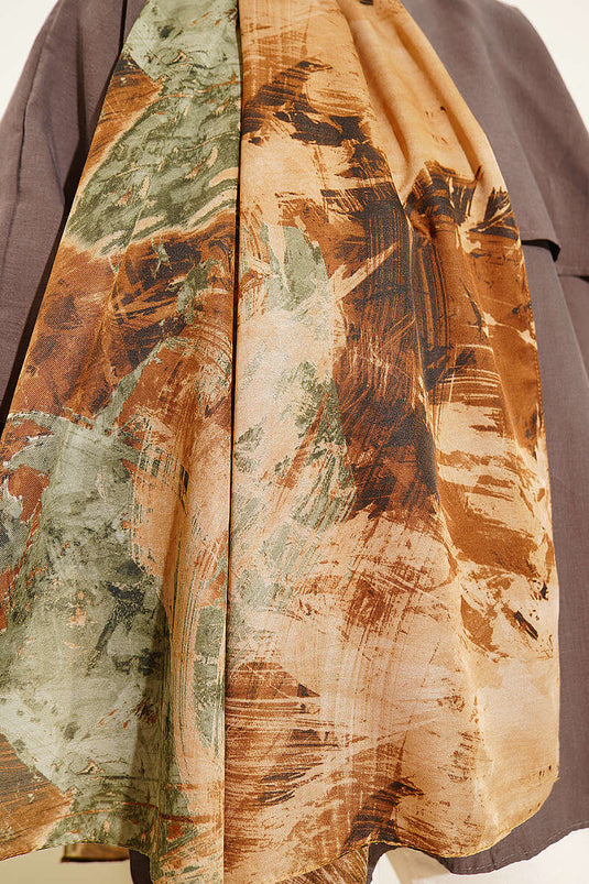 شال فيو لايت بنقشة الباليت باللون الجمل
