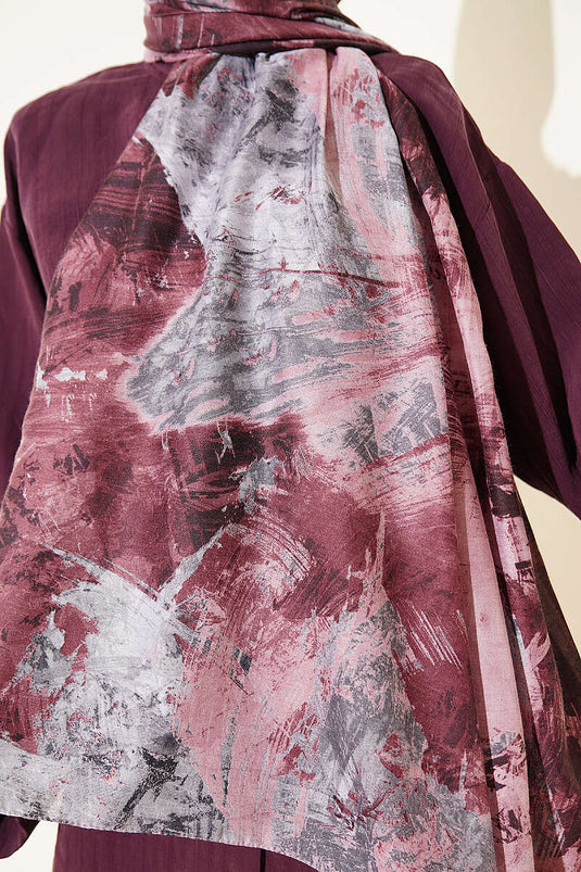 Palette Pattern Vio Light Shawl Powder