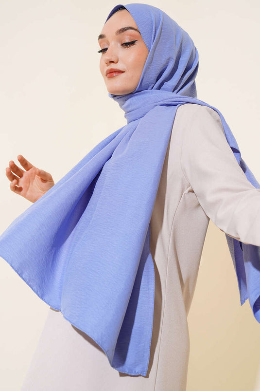 Châle en coton Cazz série soie bleu bébé