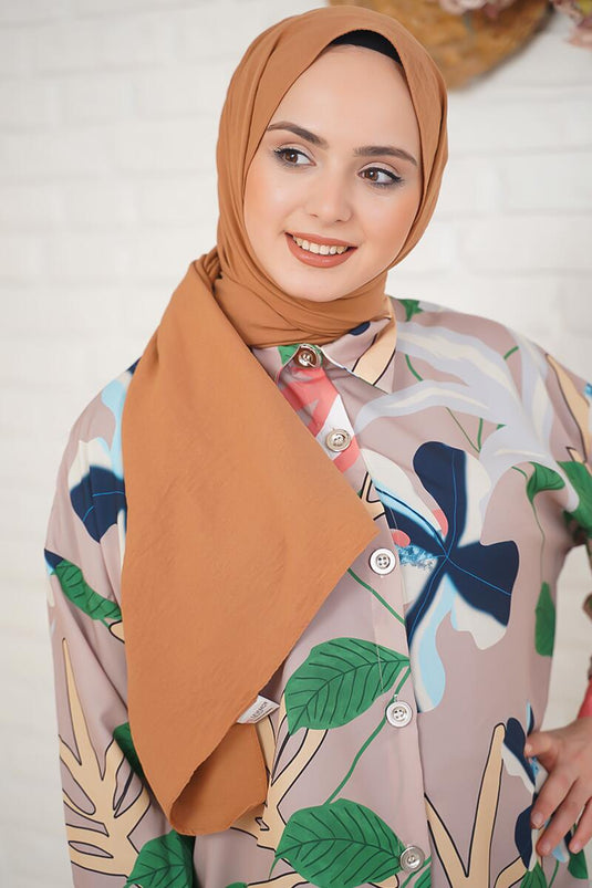 Pamuk Cazz Şal İpek Serisi Chameau