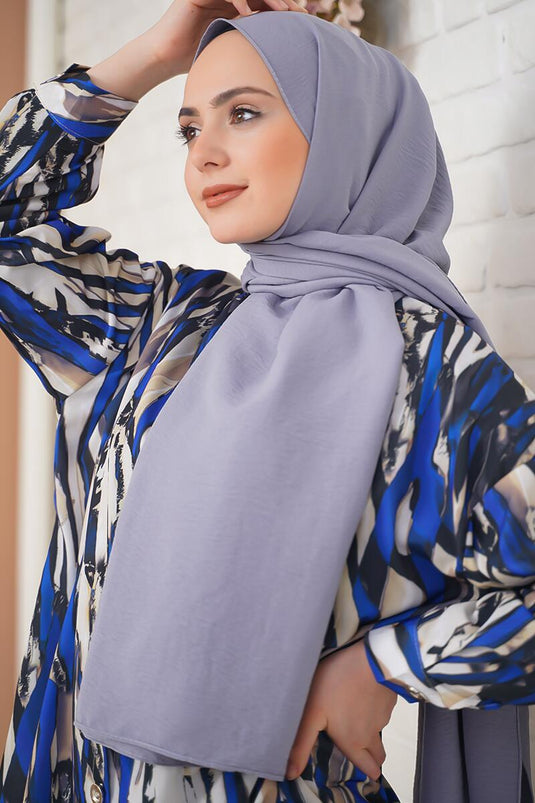 Pamuk Cazz Şal İpek Serisi Gri