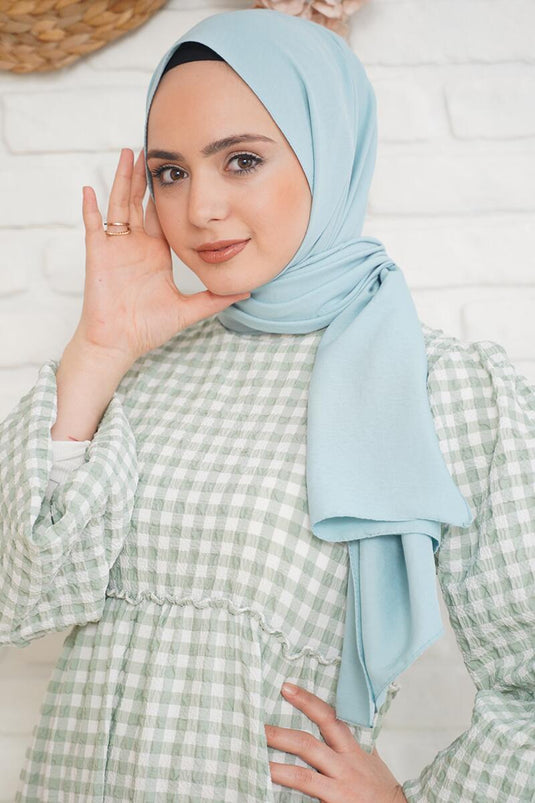 Pamuk Cazz Şal İpek Serisi Mint Yeşili