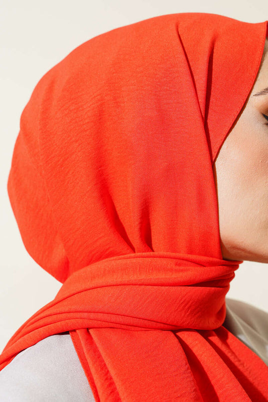 Châle en coton Cazz, série Soie, motif fleur de grenade