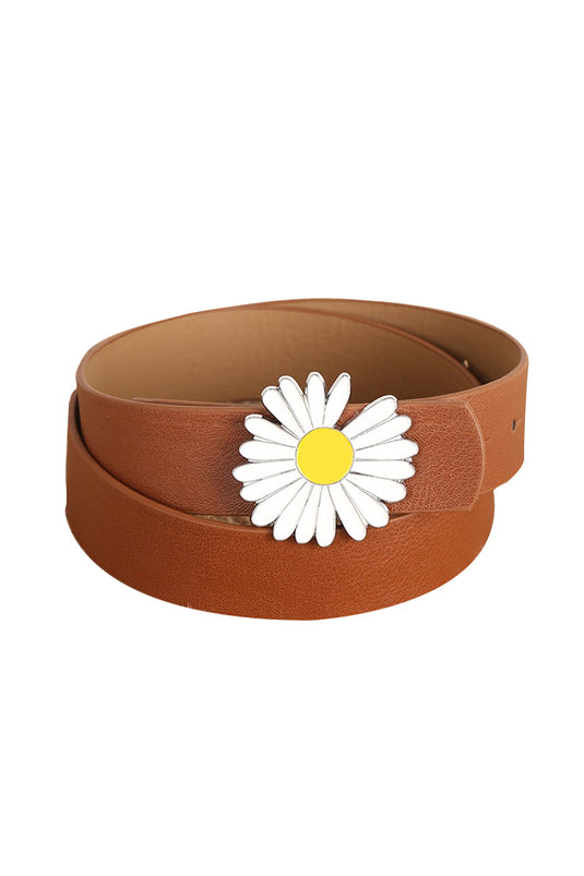Daisy Buckle Brown Belt
