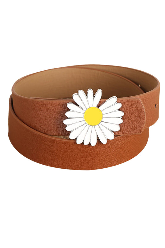 Daisy Buckle Brown Belt