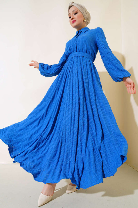 بلاكيت منقوشة فستان ساكس