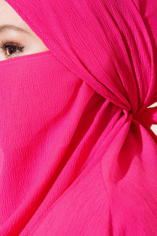 Veiled Abaya Fuchsia