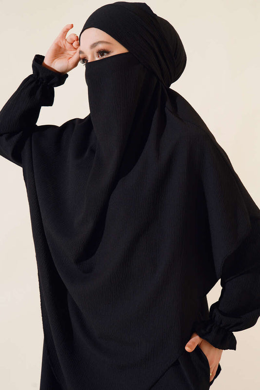 Veiled Abaya Black
