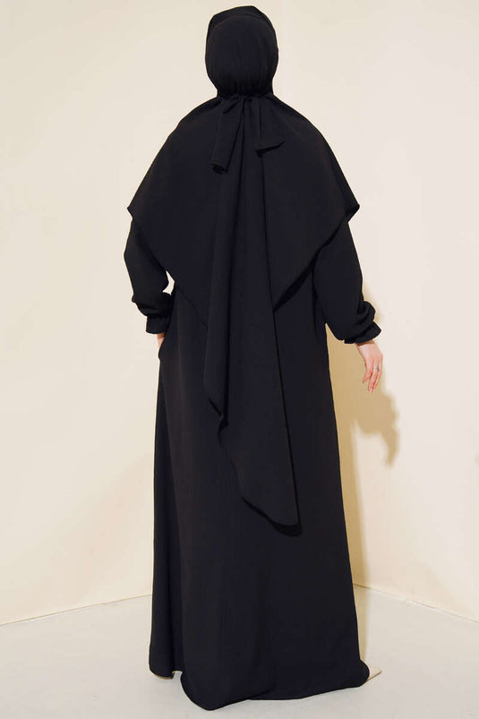 Veiled Abaya Black