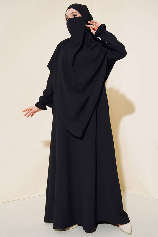 Veiled Abaya Black