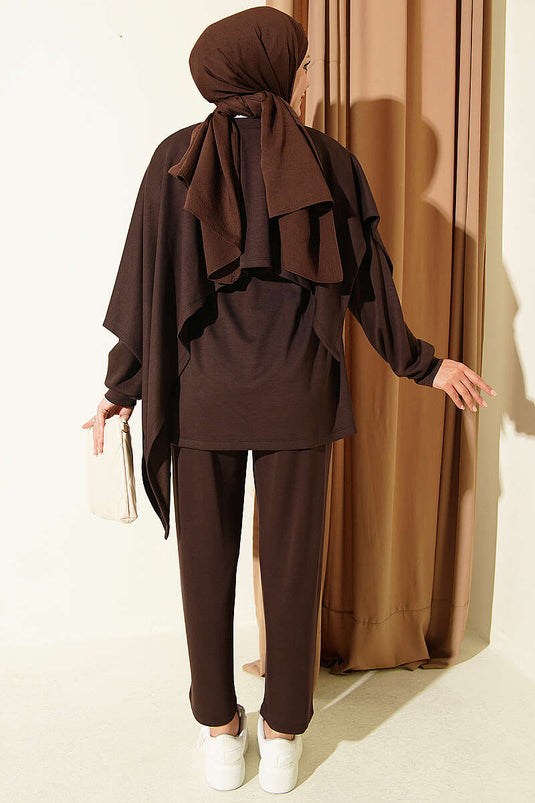 Doppelset Aus Modal Mit Cape-Details