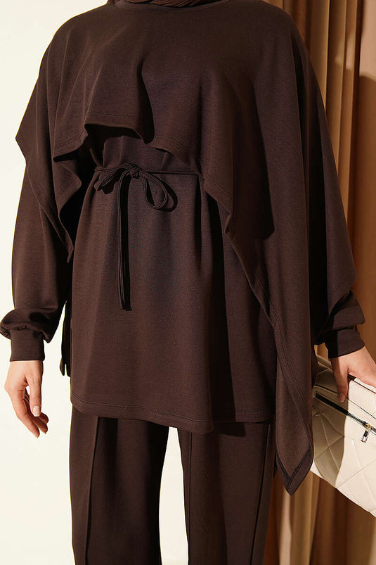 Doppelset Aus Modal Mit Cape-Details