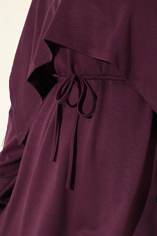 Lila Modal Doppelset Mit Cape-Details