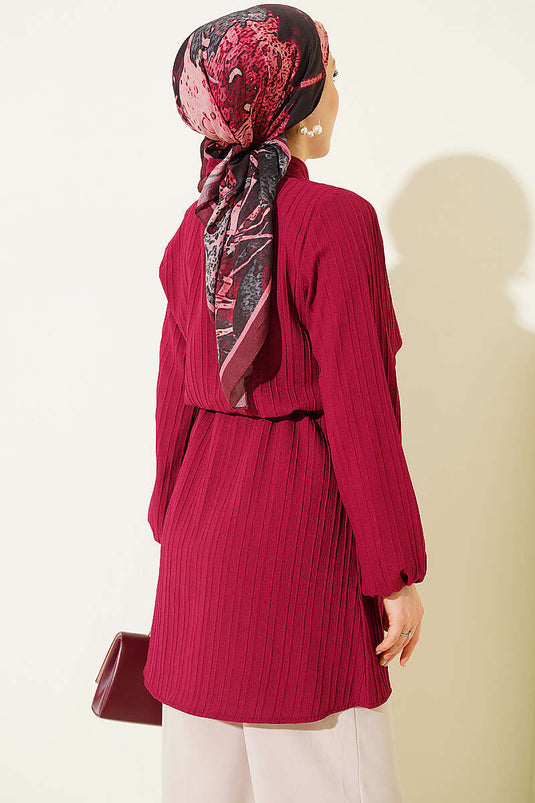 Cappa Camicia Bordeaux Con Fiocco