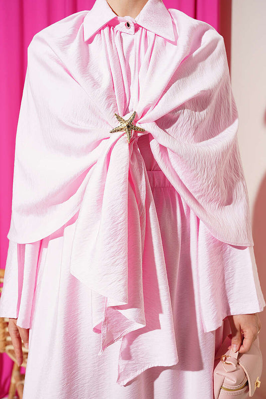 Ensemble triple avec jupe à volant rose