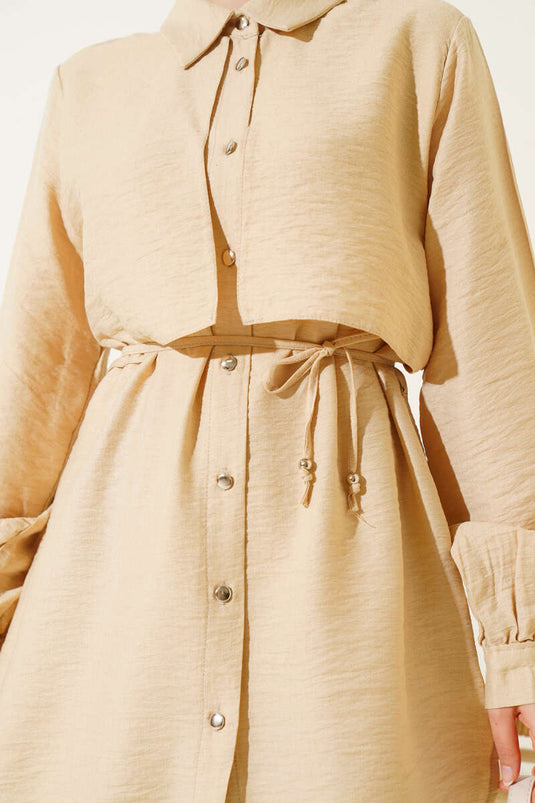 طقم ربطة عنق وحبل من قطعتين من لاتيه