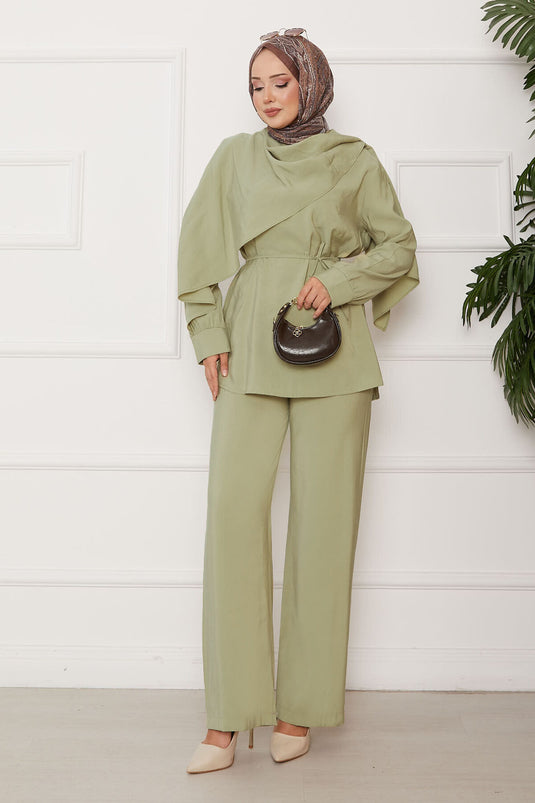 Ensemble deux pièces Cape Modal vert pétrole