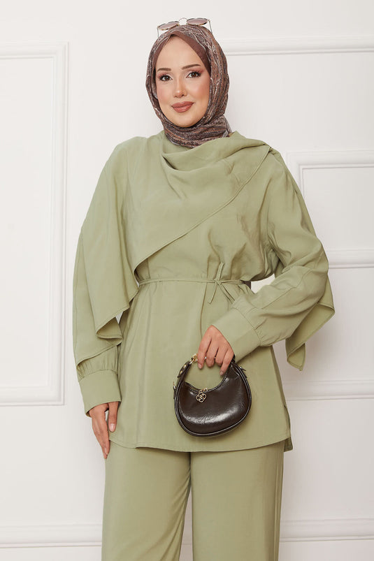 Ensemble deux pièces Cape Modal vert pétrole