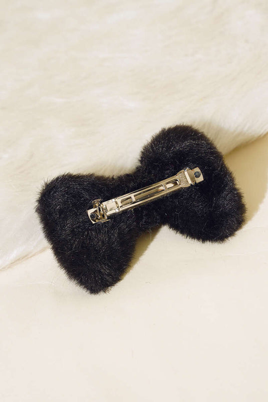 Plush Automatic Hairpin Black