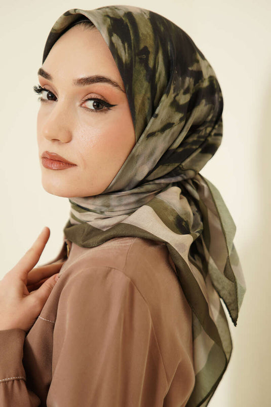 Foulard Lina à motif Penç kaki