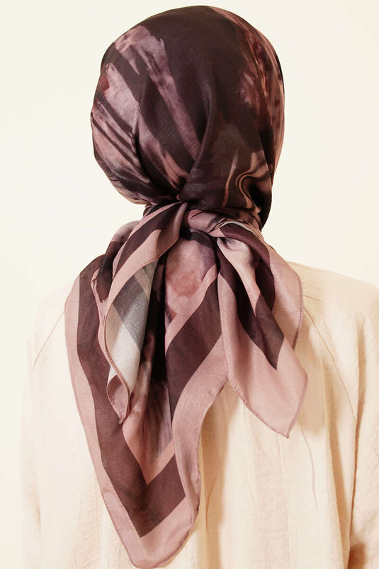 Foulard Lina à motif Penç Latte