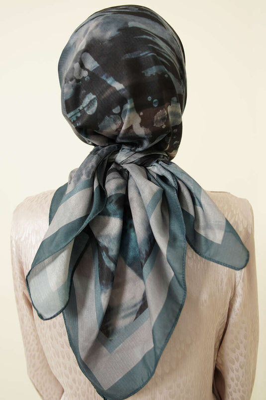 Five Pattern Lina Scarf Emerald